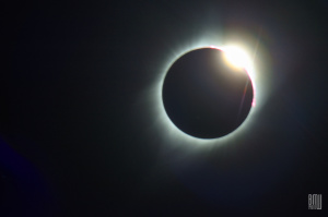 The "diamond ring" feature caught at the end of the eclipse.